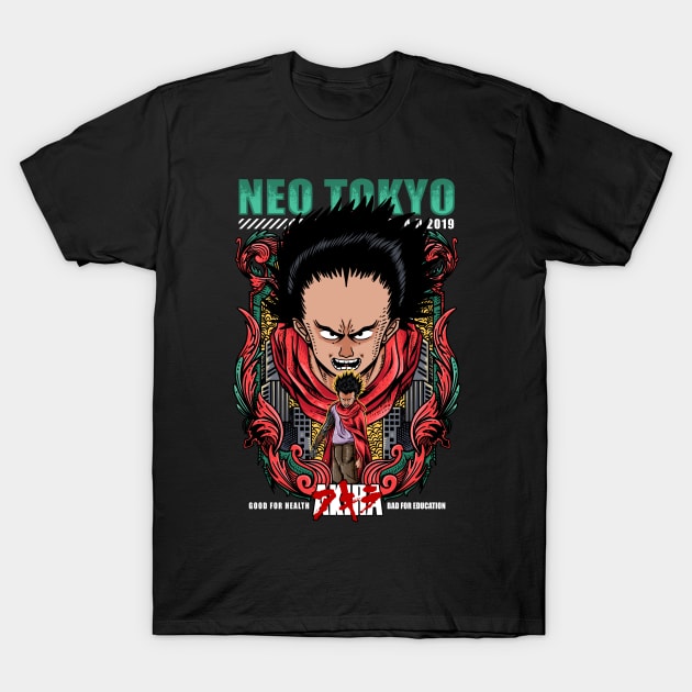 Akira Neo Tokyo Tetsuo Character Anime 1988 T-Shirt by VerydudeShirt